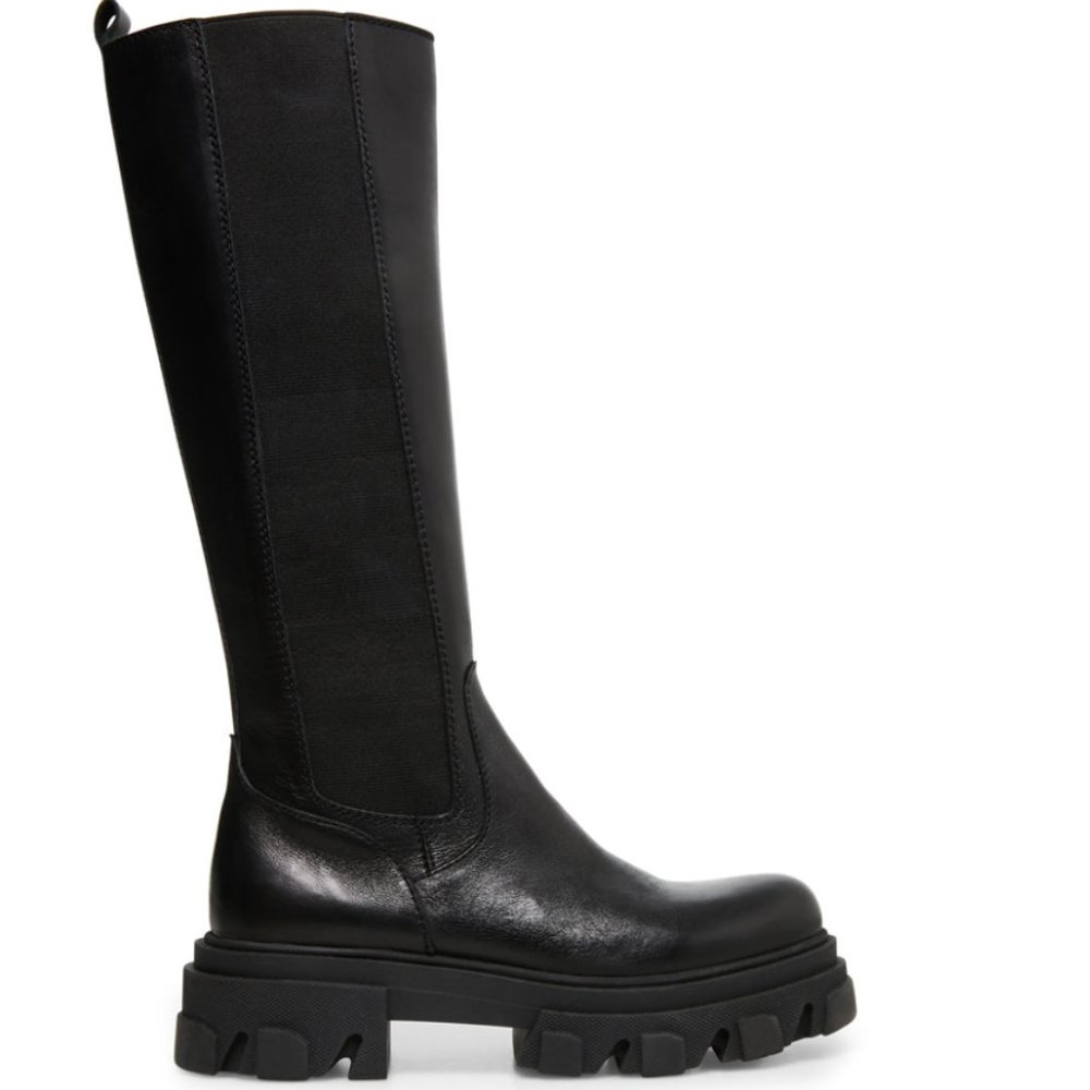 Black High Knee Steve Madden Boots